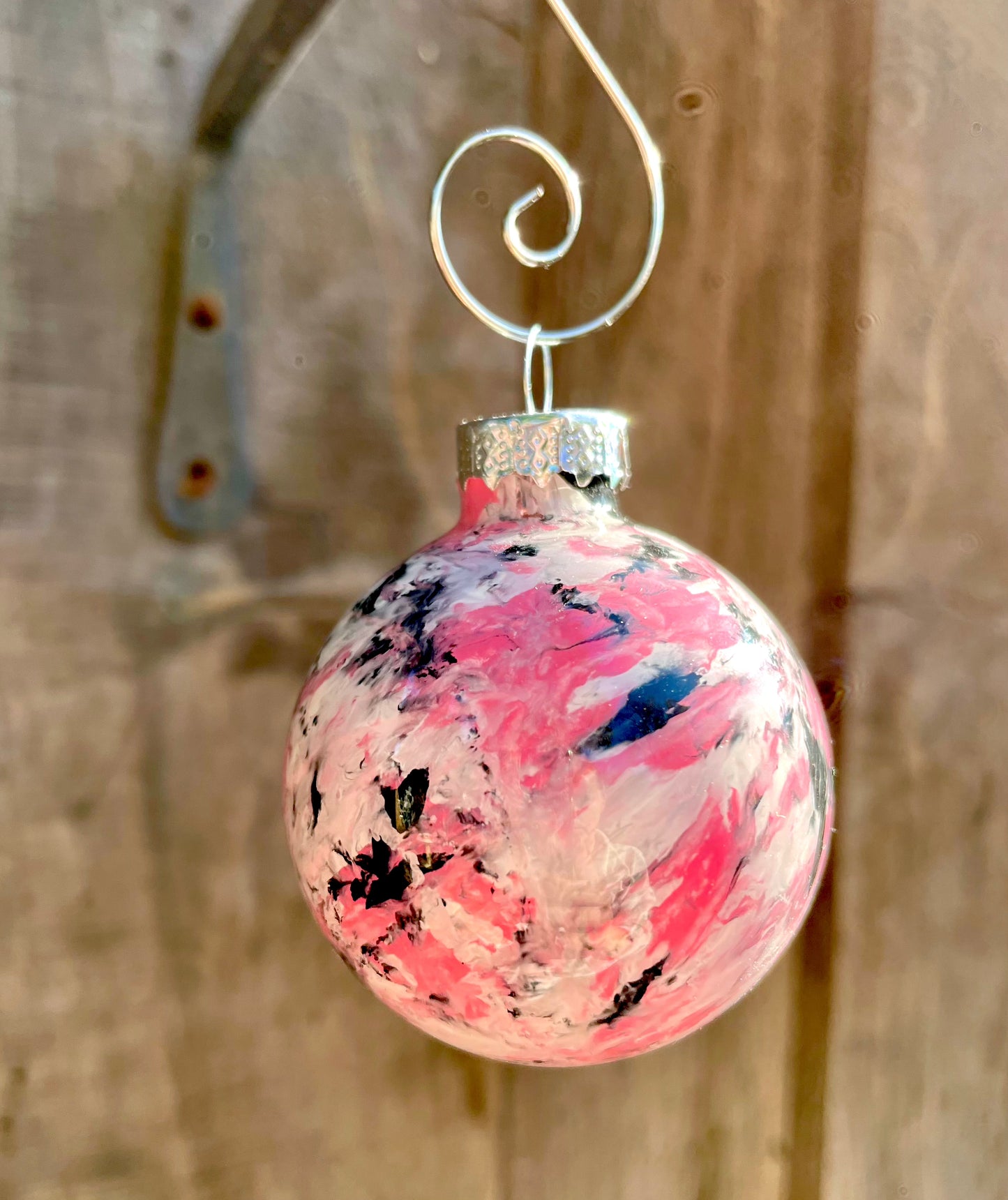 Flamingo - Hand Painted Glass Baubles