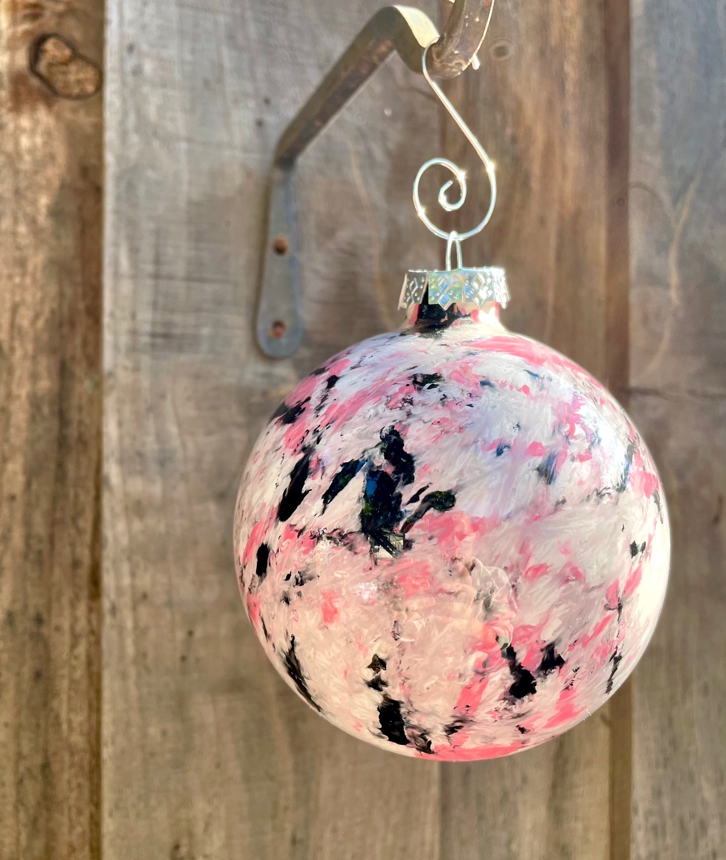Flamingo - Hand Painted Glass Baubles