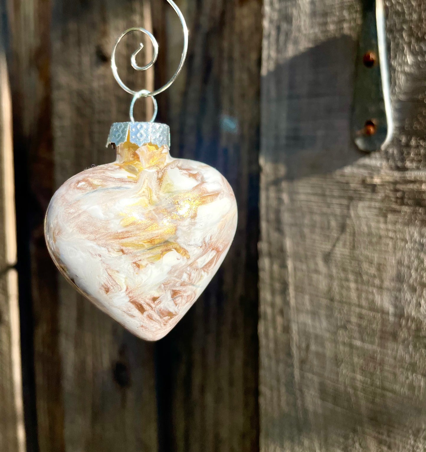 Brown Sugar - Hand Painted Glass Baubles