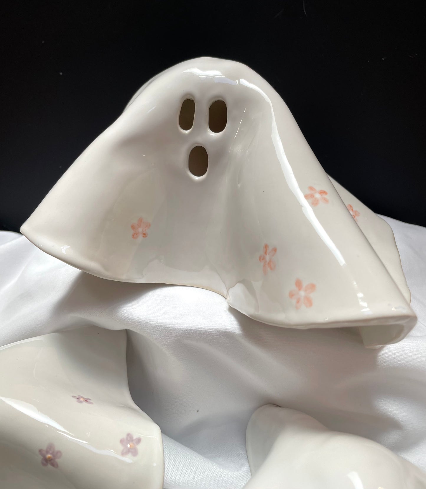 Floral Gs - Ceramic Luminary Ghosts