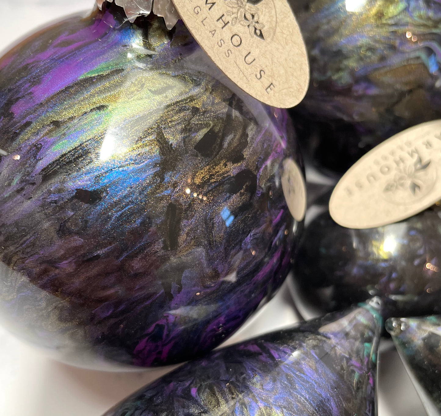 Witches Brew - Hand Painted Glass Baubles