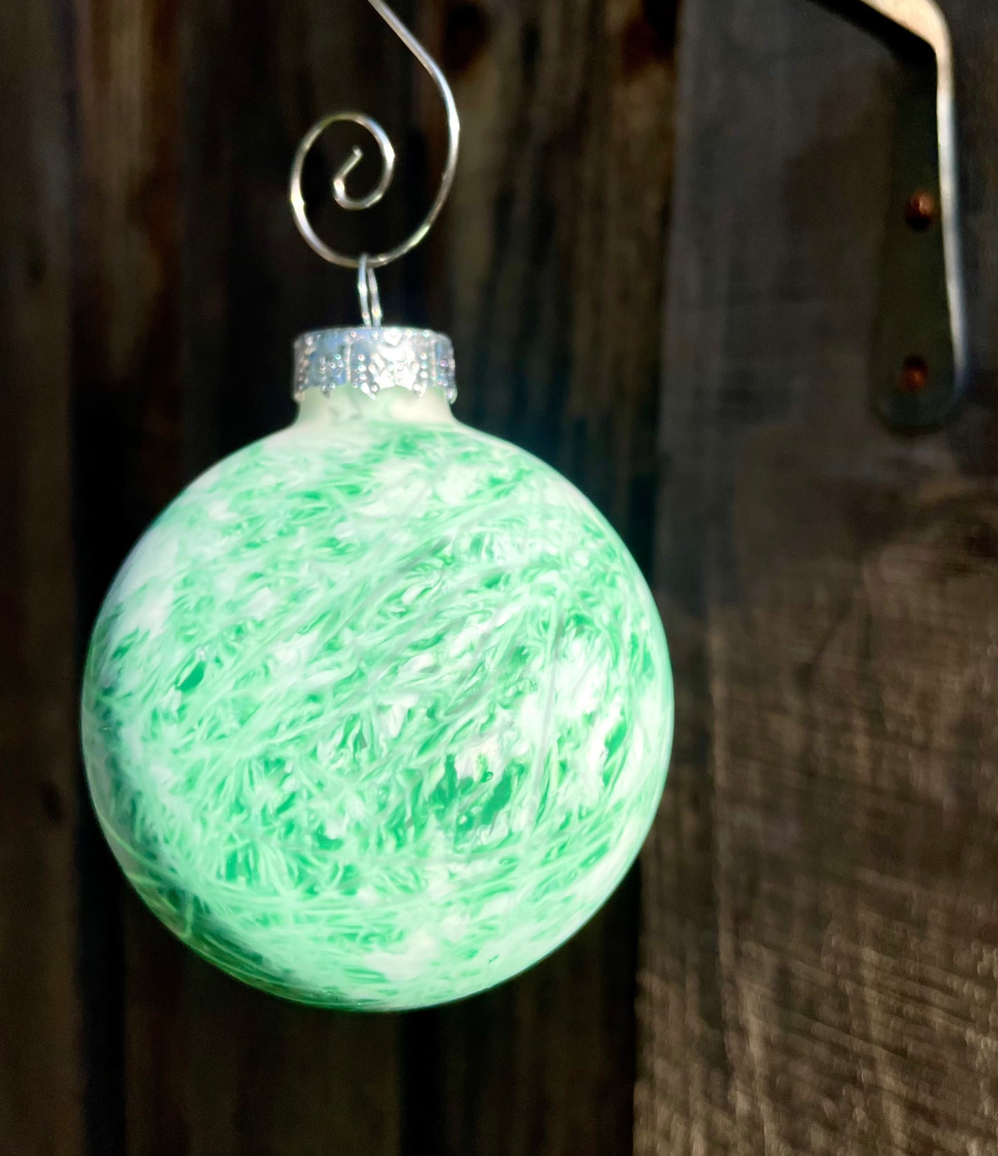 Limited Edition Frosted Glass - Hand Painted Glass Baubles