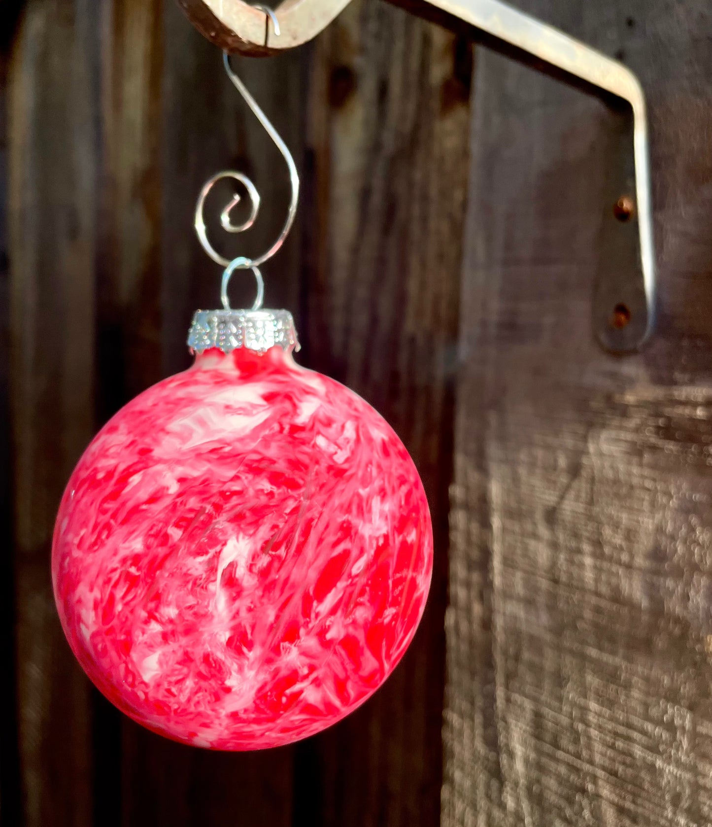Limited Edition Frosted Glass - Hand Painted Glass Baubles