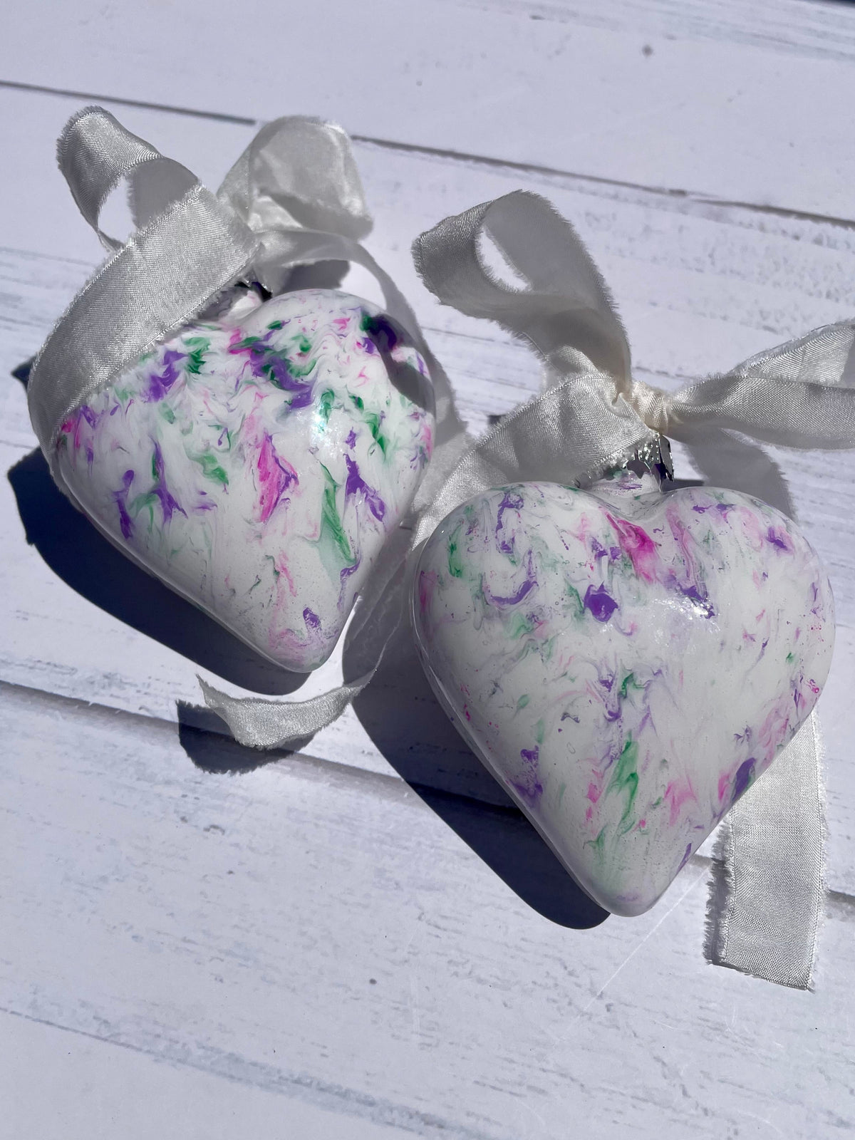 Spring Fling - Hand Painted Glass Baubles