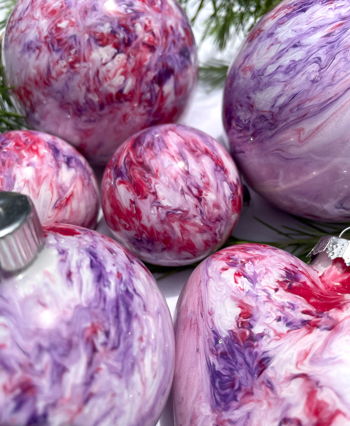 OG - Hand Painted Glass Baubles