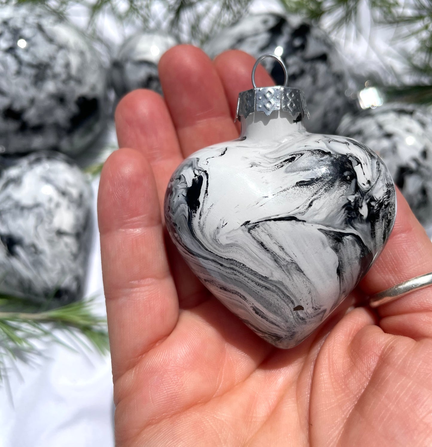 Othello - Hand Painted Glass Baubles