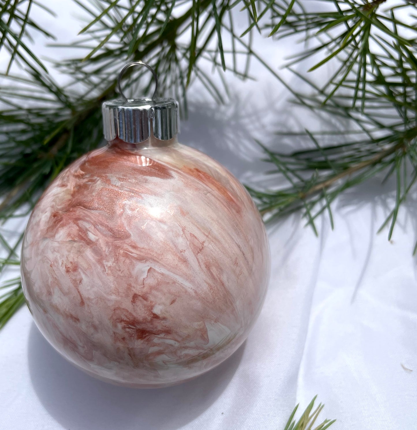 Rose All Day - Hand Painted Glass Baubles