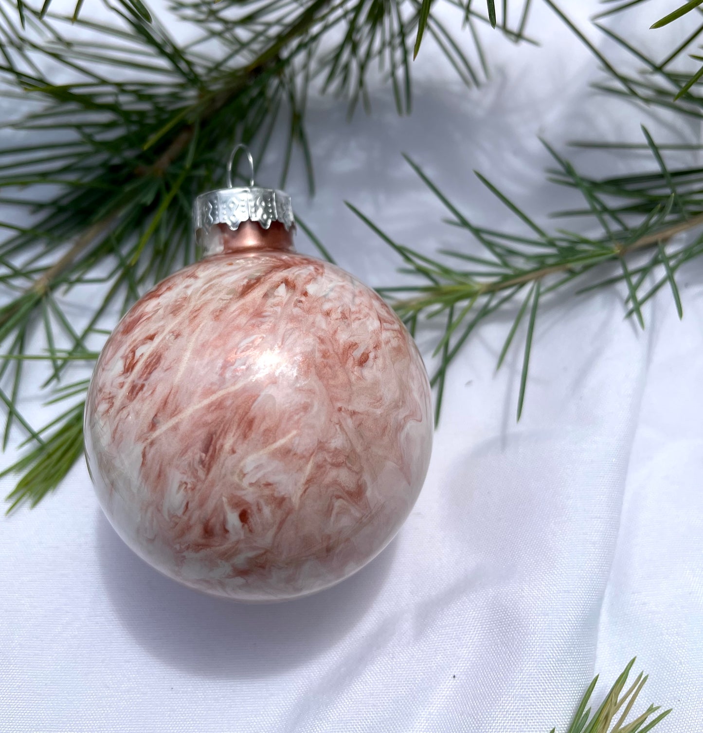 Rose All Day - Hand Painted Glass Baubles