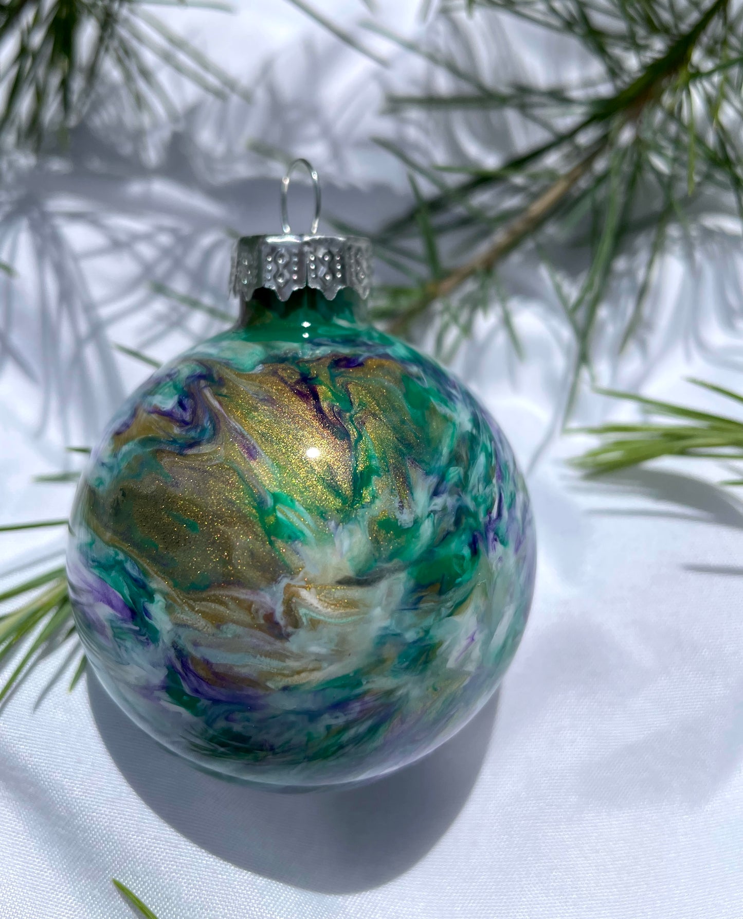 Sierra Woods - Hand Painted Glass Baubles