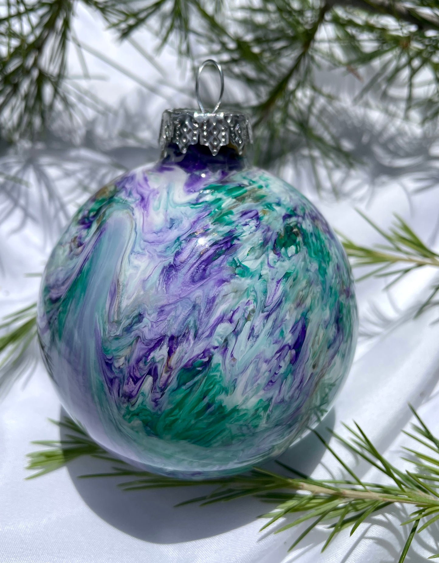 Sierra Woods - Hand Painted Glass Baubles